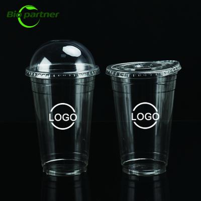 중국 9/10/12/16/20/24/32oz Capacity PLA Cups Biodegradable and Recyclable for Cold Drinks 판매용