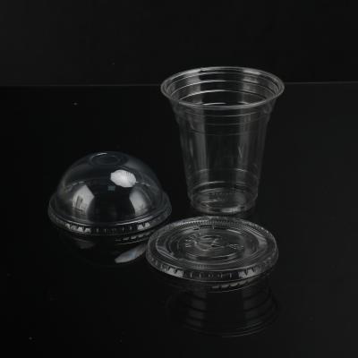 Cina 20 Oz PLA Clear Cups for Cold Drinks Takeaway Packing Disposable PET Smoothies Plastic Cup in vendita