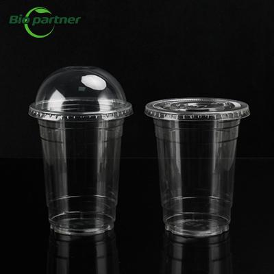 China Biopartner Compostable PLA Cups for Smoothies Wine and More Cold Disposable Drinks en venta