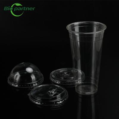 China Customized Logo Acceptable Compostable Biological Disposable PLA Plastic Cup for Togo for sale