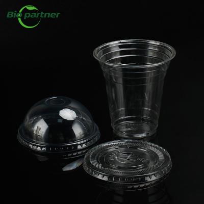 China Disposable Eco Friendly Cup for Pla Juice Coffee Milk Tea Cups Cold Drink Packaging en venta