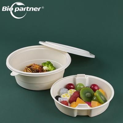 China Sustainable Back to School 100% Biodegradable Disposable Ramen Bowl with Lid and Spoon for sale