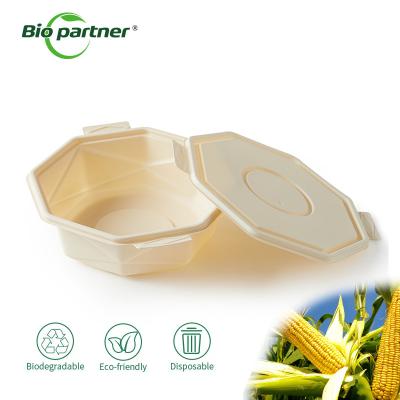 Chine Biopartner Microwaveable Freezer Safe Takeaway Food Packaging Soup Bowls with Lid Durable à vendre