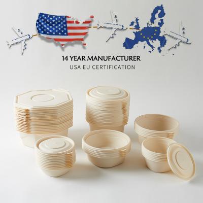 Κίνα Disposable Eco-friendly Biodegradable Corn Starch Food Container for Noodles Takeaway προς πώληση