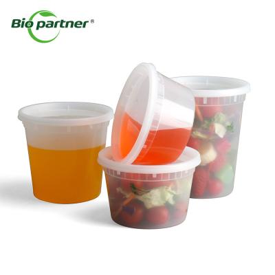 China Microwavable PP Plastic Heavy Duty Deli Food Storage Container Canister With Lids for sale