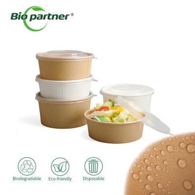 China Disposable Fruit Bowl for Kraft Paper Food Packaging Eco-Friendly and Disposable for sale