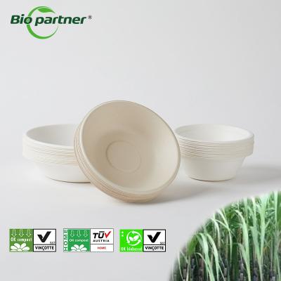 China Production Sugarcane Bagasse Salad Bowls for Biodegradable Takeaway Restaurant Dinner for sale