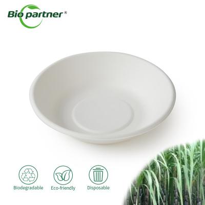 China Food Packaging Biodegradable Sugarcane Bagasse Pulp Disposable Round Salad Soup Bowl à venda