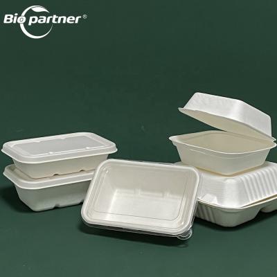 China 700ml Bagasse Food Box AK17 Compostable Biodegradable To Go Lunch Meal Takeaway Container zu verkaufen