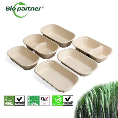 China 100% Biodegradable Food Packaging for Take-out Bento Box Salad Container and More for sale