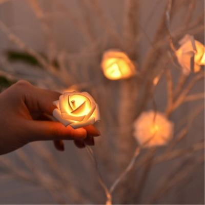 China LED Rose Tree Light USB Battery Christmas Custom Plug Artificial Tree Table Lamp Night Lights Rose Flower Blossom Led For Home Wedding for sale