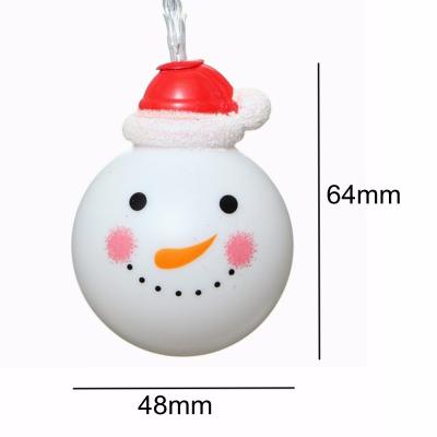 China / Christmas Decoration Lights LED Snowman Doll Battery String Lights Sale With Warm White for sale