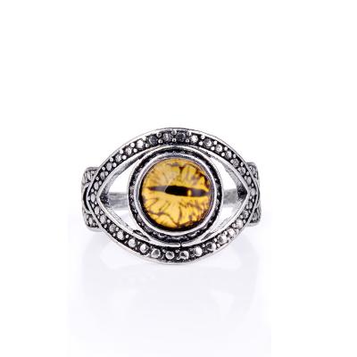 China Demon's Eye Ring Adjustable Hip Hop Exaggerated Men's Retro Punk Ring Jewelry for sale