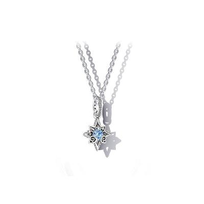 China TRENDY S925 Sterling Silver Woman Necklace Star love speed up heartbeat necklace set diy jewelry necklace for sale