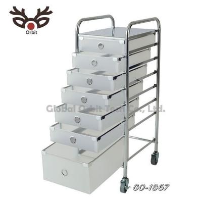 China Plastic Trolley Cart Small Mobile Storage Rolling Organizer Move Drawer Stored Package for sale