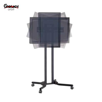 China TV Stand Television Stand With Casters Metal TV Monitor Display Bracket for sale