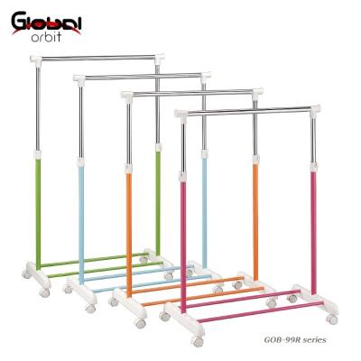 China Adjustable (Height) Metal Rack Hanger Rack Clothes Drying Rail Garment Rack for sale