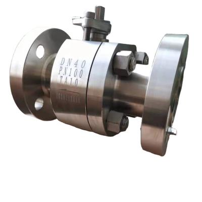 China General China Baoji Rowlyn Special Manual Flange Connection Q41F Titanium Floating Ball Valve for sale