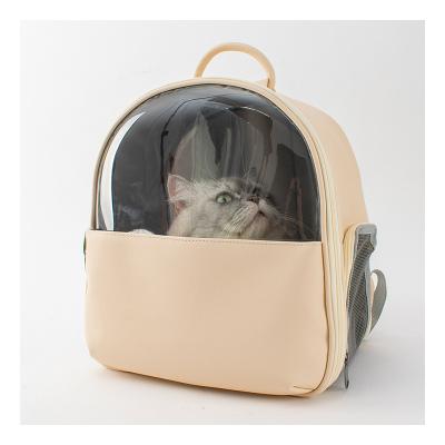 China New Design High Value Stored Cat Dog Pet Bag Traveler Clear Obvious Backpack Carrier Cat Outdoor Backpack for sale