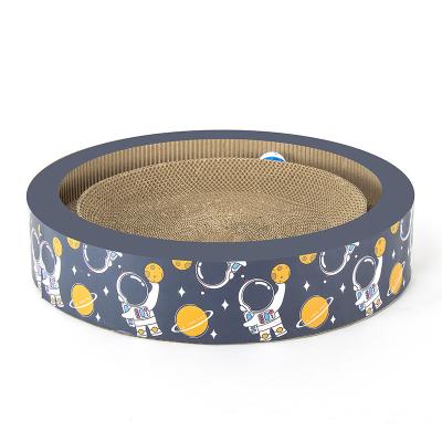 China Custom High Density Corrugated Paper Corrugated Paper Claw Hot Selling New Design Grinding Toy Cat Scratcher Nest for sale