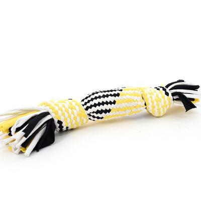 China Hot Selling High Quality Rope Stocked Toy Durable Bite Braided Pet Chew Cotton Rope Dog Rope for sale