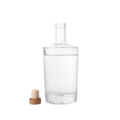 China Wholesale Clear Round Empty Xingda Wine Vodka Tequila Glass Bottle 100Ml 375Ml 500Ml 750Ml Beverage With Cork Cap Manufacturer Airtight for sale