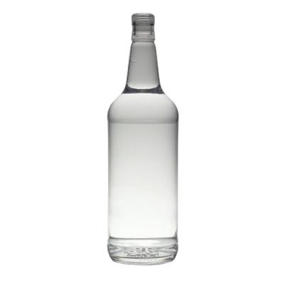 China Wine glass bottle suppliers 1 liter clear bottle glass for liquor for sale