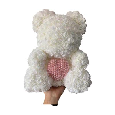 China Pe Factory Direct China Single Preserved Rose Valentine Day Gift Wholesale Single Romantic 40 Cm Pe Bear for sale