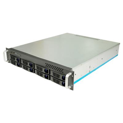 China With Fan High Quality With Competitive Price 8 Bay 2u Compact Industrial Rackmount Chassis With Hot Swap Server Case For Sale for sale