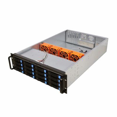 China With 3u fan server chassis 19inch rack case 16bays chassis ATX NAS storage rackmount case for sale