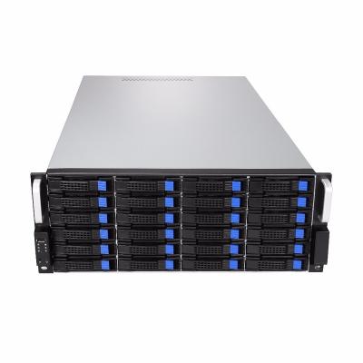 China With 4u fan short rack case with expander motherboard /hotswap fanwall server case, 24bays rackmount chassis for sale