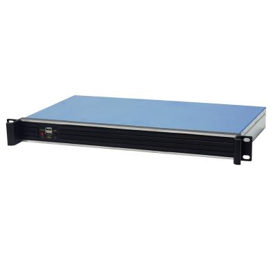 China With fan case 1U 255 depth server rack case mini-itx small computer case two bays rackmount chassis for sale