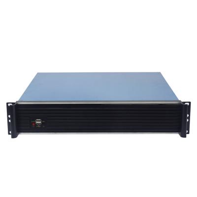 China 2U 420mm length aluminum panel support 9HDD rackmount chassis for firewall and server for sale