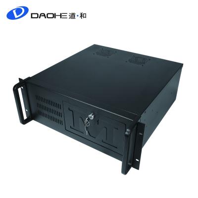 China With Rack Fan / Case Rackmount Black 4U 8bay 450mm Industrial Control Server Chassis for sale