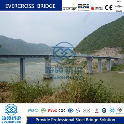 China Ponte de aço pré-fabricada de grande comprimento com estrutura modular simples à venda