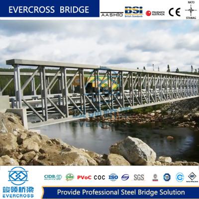 China OEM Modular Steel Bridge System Truss Design Facil montagem Longa vida útil à venda