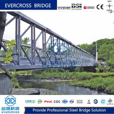 China Ponte de aço modular de duas pistas Ponte de travessia pré-fabricada Instalada rapidamente à venda