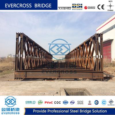 China HBD60 Type Standard Modular Steel Bridge Building Great Stability for sale