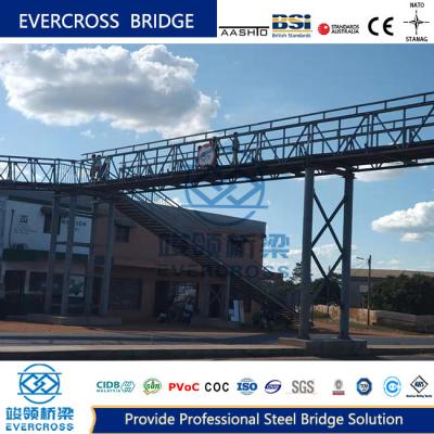 China Portable Steel Footbridge Modular Pedestrian Bridge With Paint Surface for sale