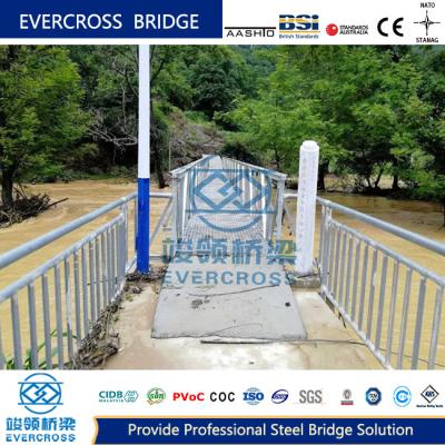 China Simple Structure  Steel Footbridge Steel Walking Bridge With Single Lane Long Life for sale