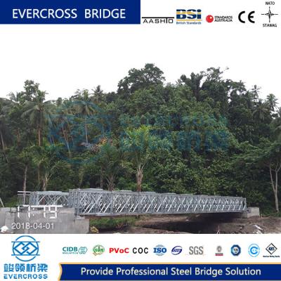 China Military Prefabricated Compact Bailey Bridge Q355B / Q235B Universal for sale