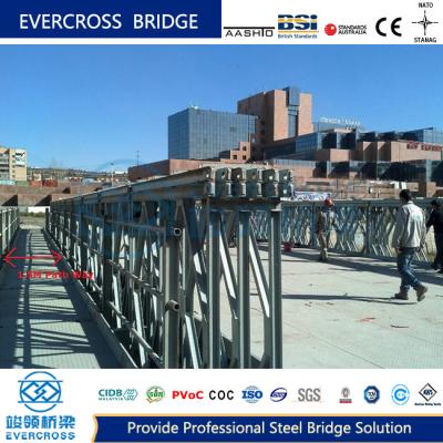 China Modular Truss Steel Structures Bailey Type Bridge Strong For Emergency for sale