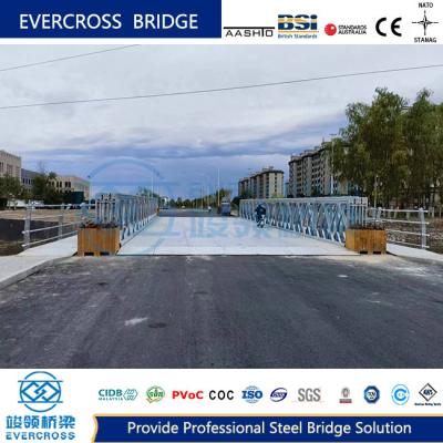 China Temporary Prefabricated Steel Bailey Bridge For Car And Pedestrian BS5400 Standard for sale