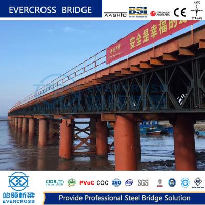 China S355/ S460/Gr 55c Steel Trestle Bridge For Fast Cross Sea Construction for sale