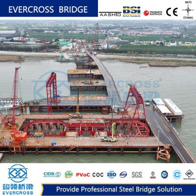 China Modular Bailey Type Steel Trestle Bridge For Port And Harbor Construction for sale