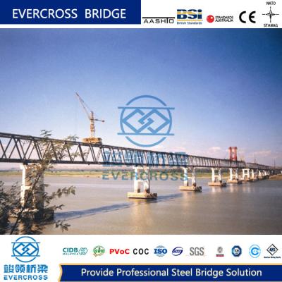 China Compact Steel Truss Bridge Temporary Pedestrian Bridge Long Life for sale