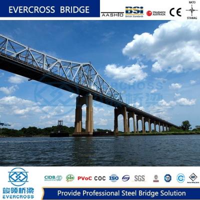 China High Stiffness Simply Supported Steel Truss Bridge Fast Installed for sale