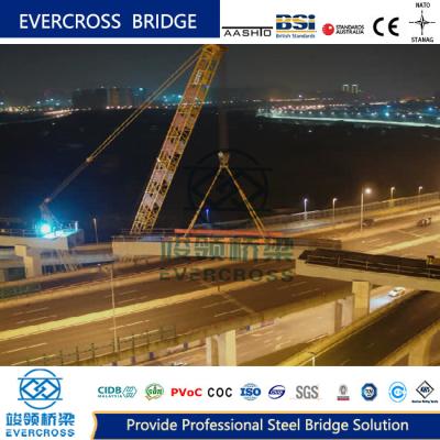 China OEM Simple Prefabricated Steel Box Girder Bridge Large Span Sleek Design for sale