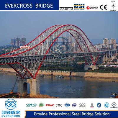 China Permanent Prefab Steel Arch Bridge Prefab Steel Bridges High Strength for sale