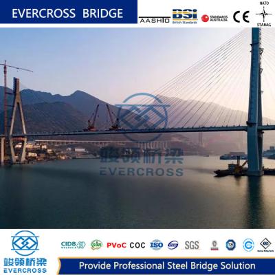 China Composite Box Girder Bridge Prefabricated Steel Bridge OEM / ODM Beschikbaar Te koop